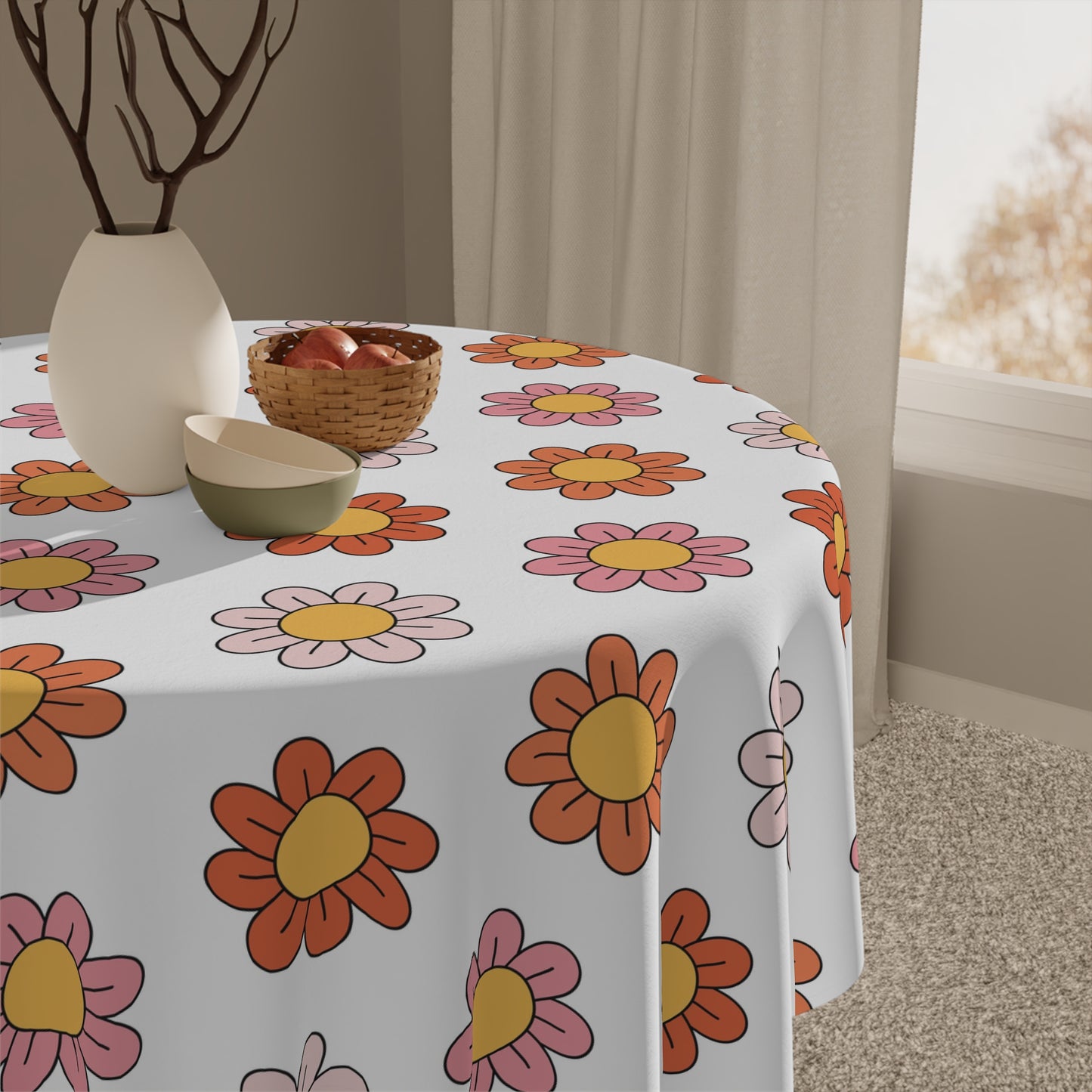 Floral Design Tablecloth
