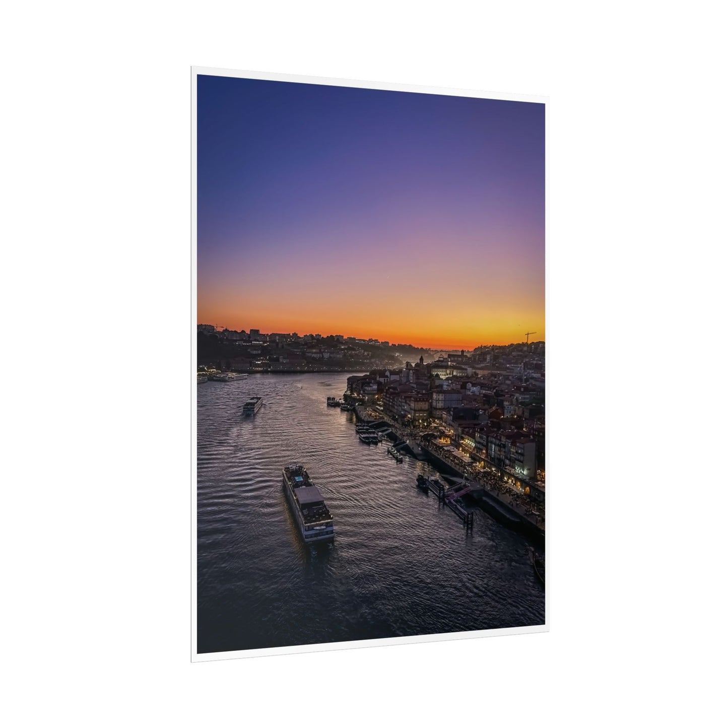Pósters Enrollados para Decoración del Hogar, ATARDECER EN OPORTO