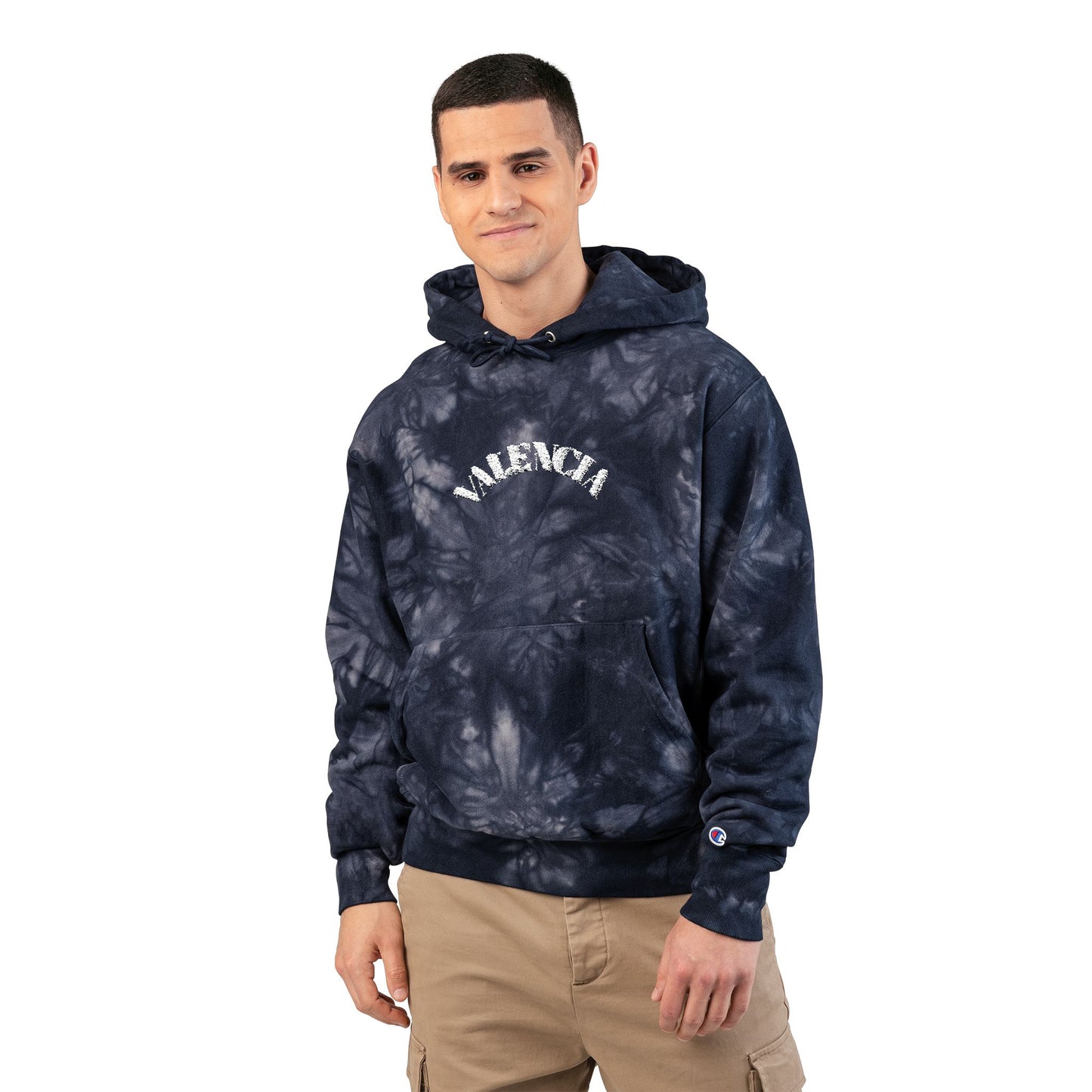 Sudadera con Capucha (Hoodie) Tie-Dye Bordada 'Valencia'