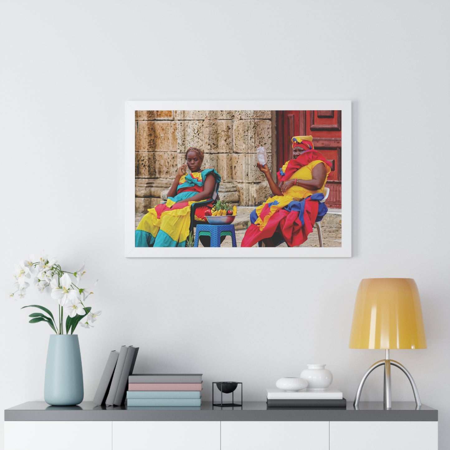 Arte en Póster Enmarcado Vibrante | CARTAGENA, COLOMBIA