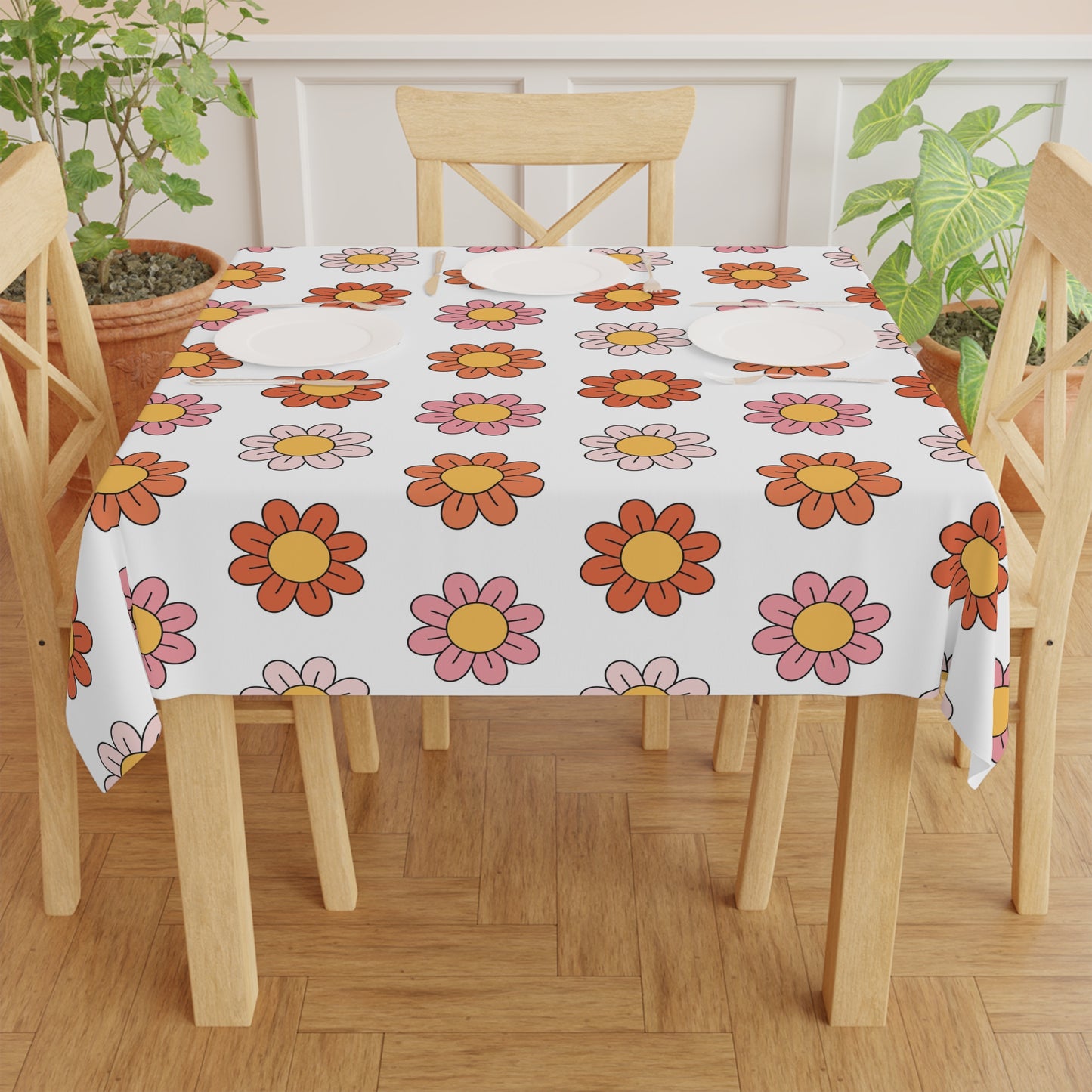 Floral Design Tablecloth