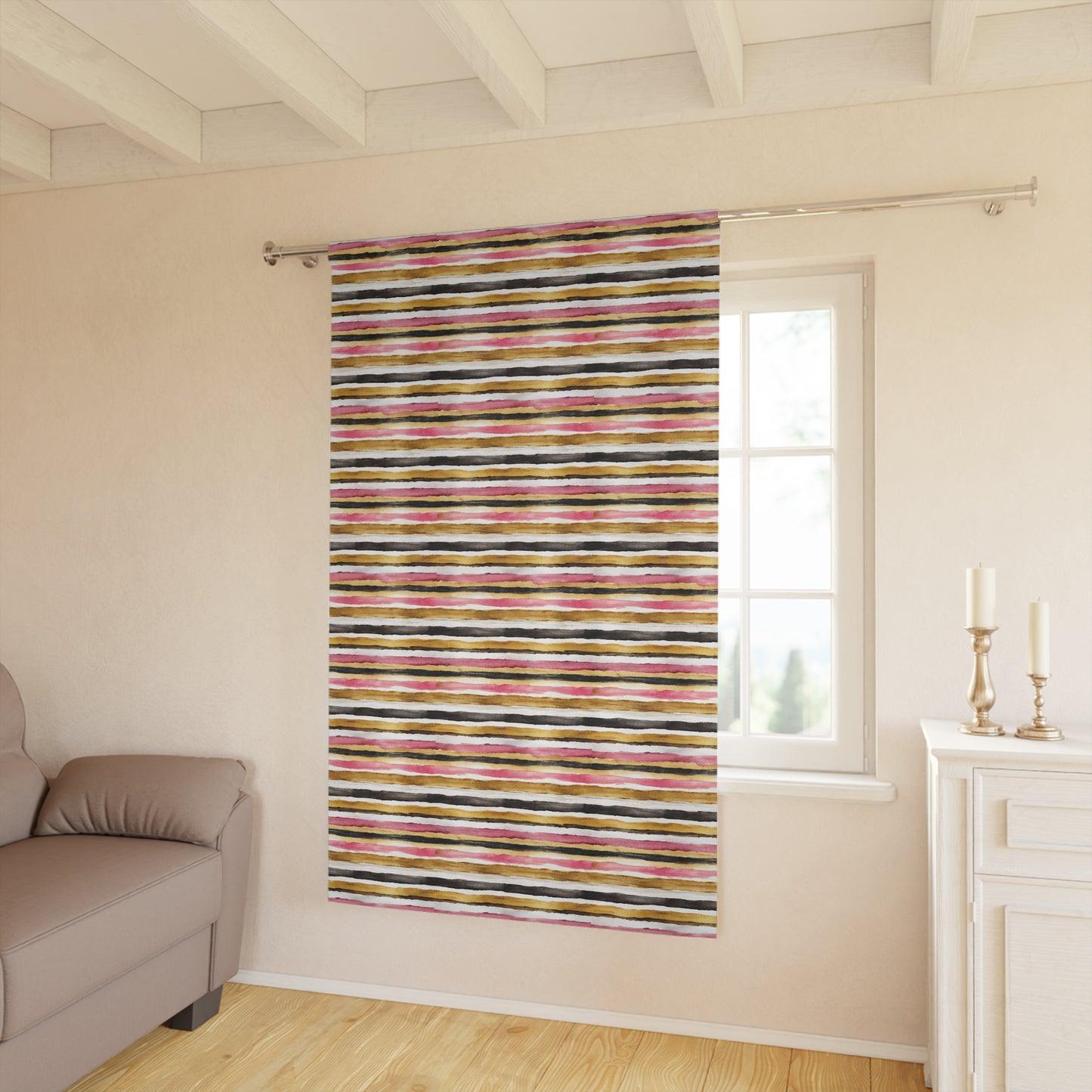 Vibrant Window Curtains (100% Polyester)