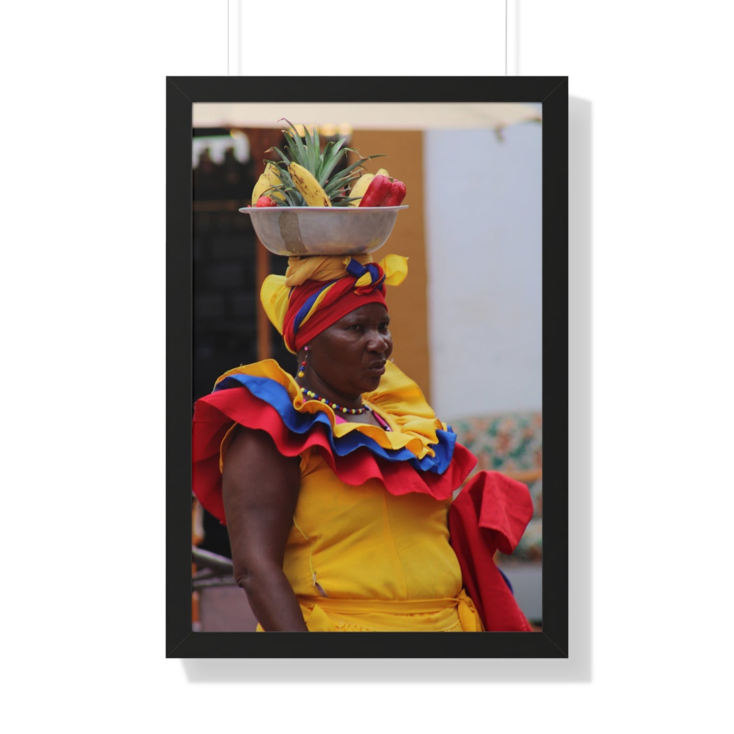 Póster Vertical Enmarcado Vibrante, CARTAGENA, COLOMBIA