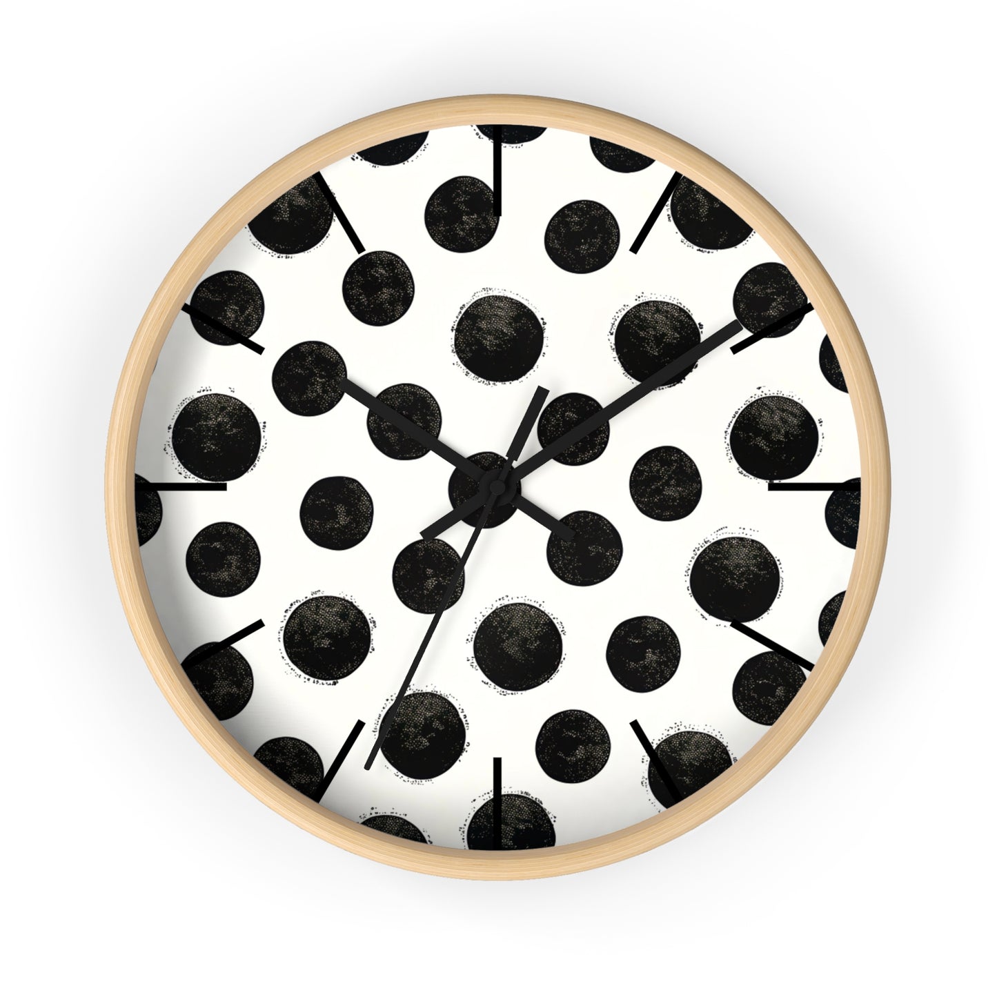 Wall Clock, Polka Dot Design
