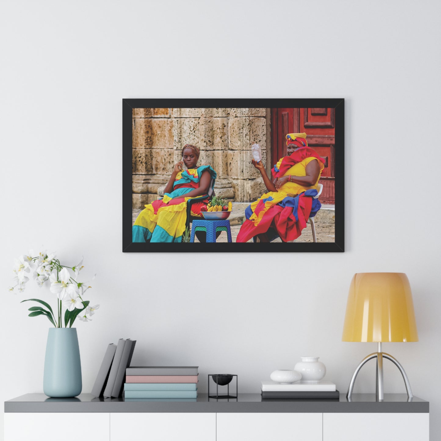 Arte en Póster Enmarcado Vibrante | CARTAGENA, COLOMBIA