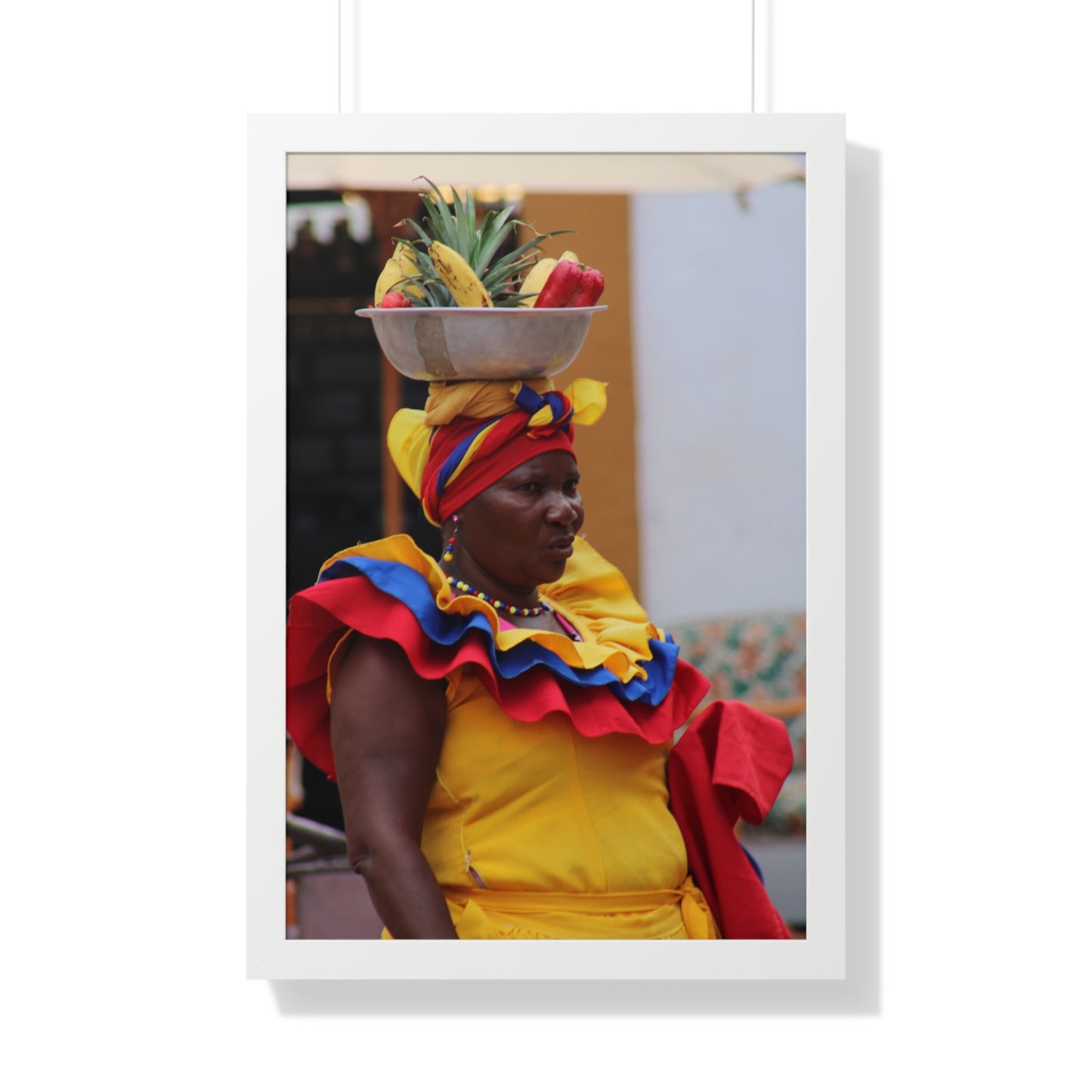 Póster Vertical Enmarcado Vibrante, CARTAGENA, COLOMBIA