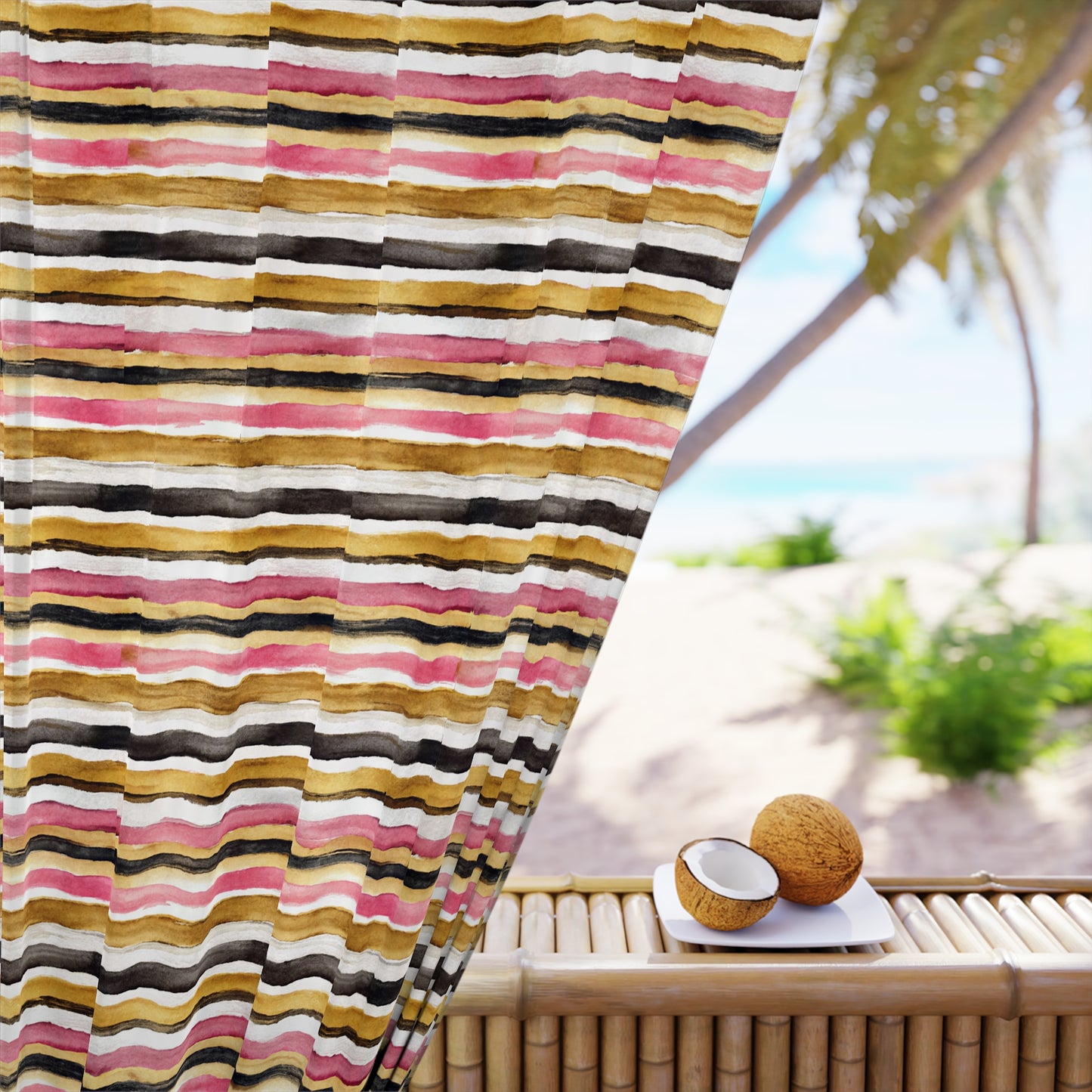 Vibrant Window Curtains (100% Polyester)