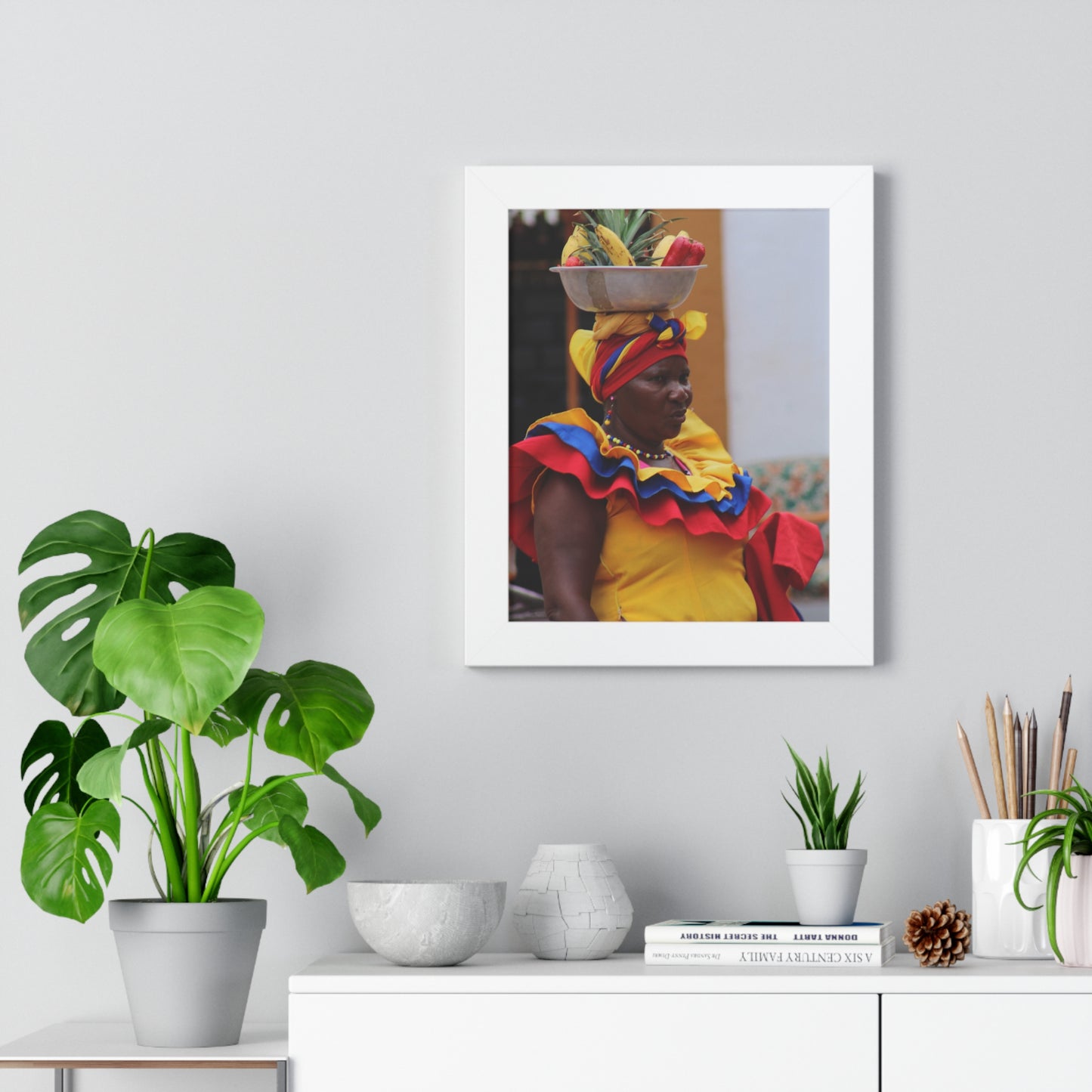 Póster Vertical Enmarcado Vibrante, CARTAGENA, COLOMBIA