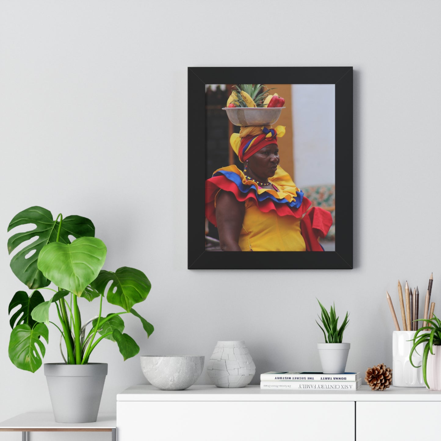 Póster Vertical Enmarcado Vibrante, CARTAGENA, COLOMBIA