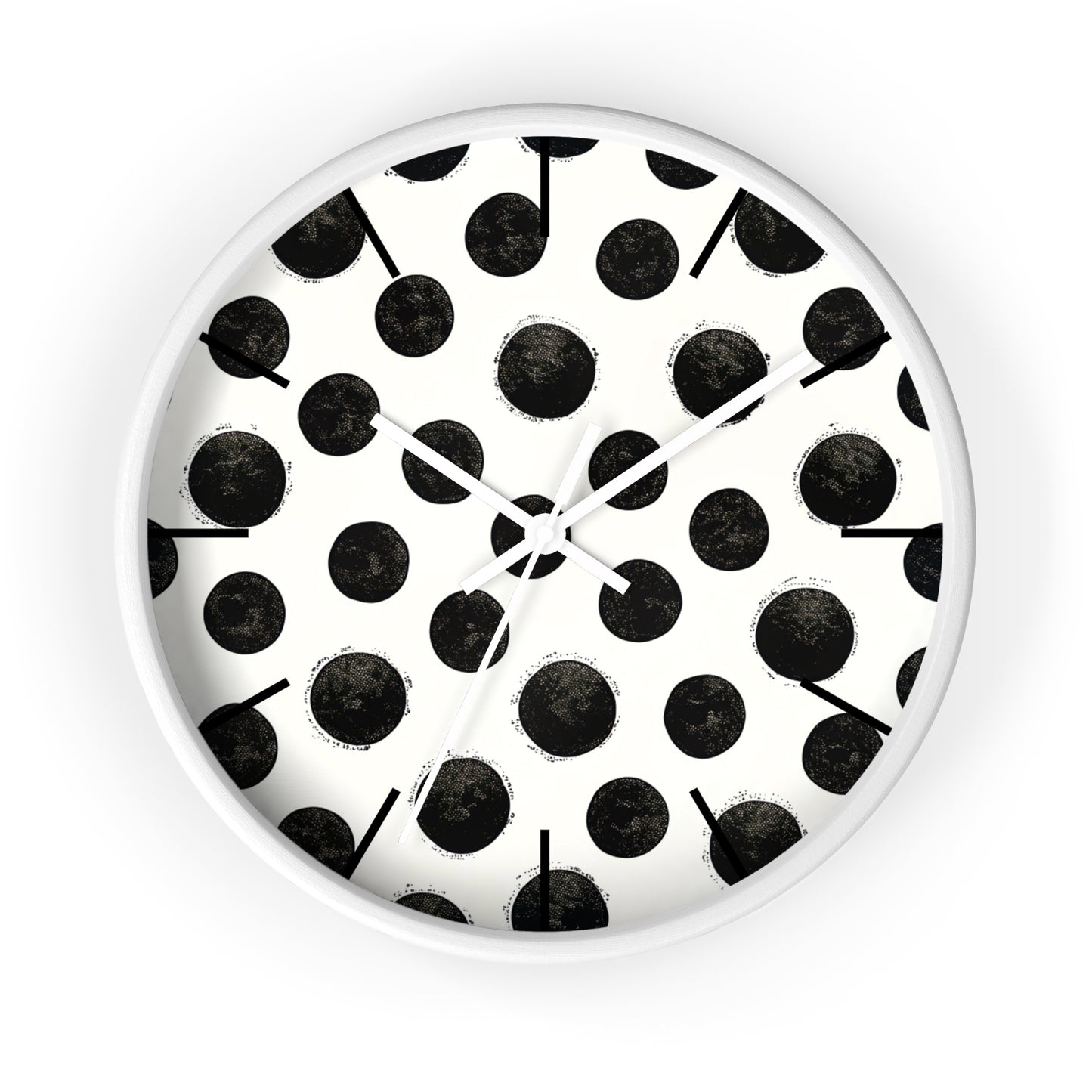 Wall Clock, Polka Dot Design