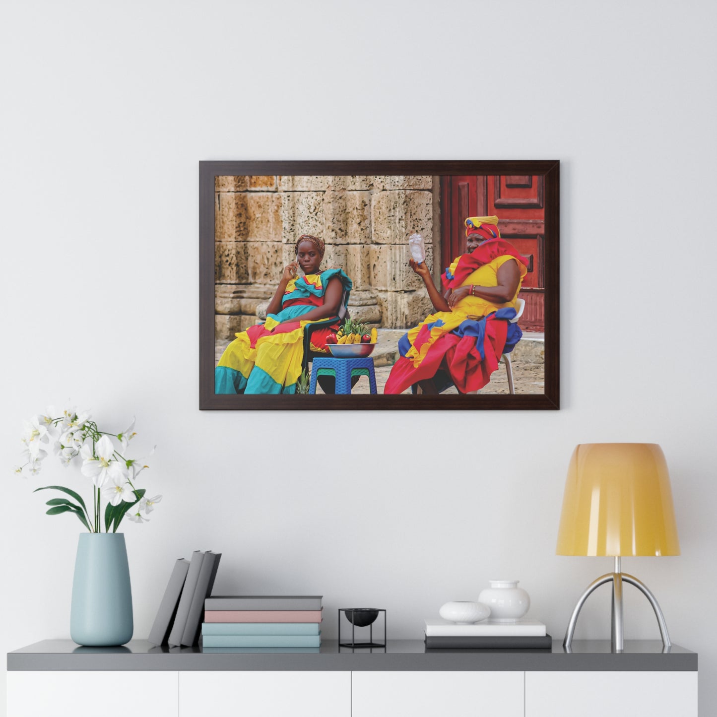 Arte en Póster Enmarcado Vibrante | CARTAGENA, COLOMBIA