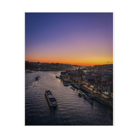 Pósters Enrollados para Decoración del Hogar, ATARDECER EN OPORTO