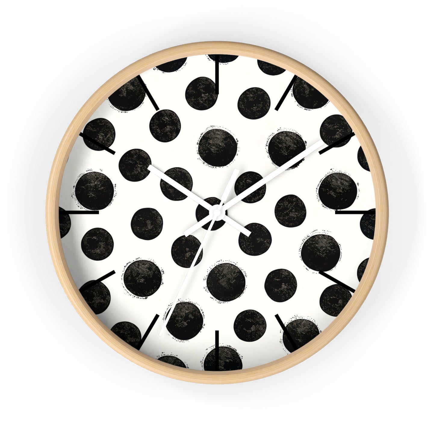 Wall Clock, Polka Dot Design