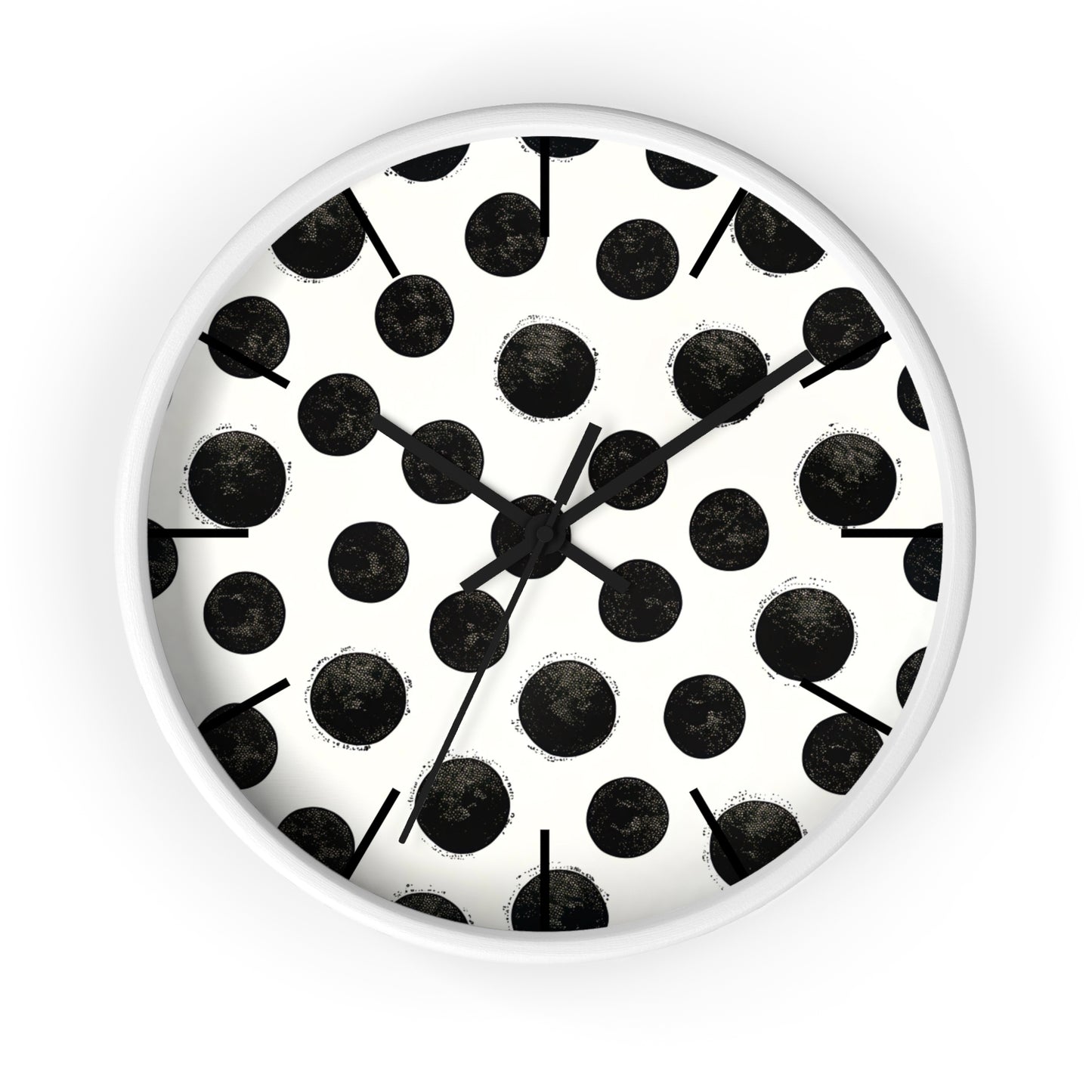 Wall Clock, Polka Dot Design
