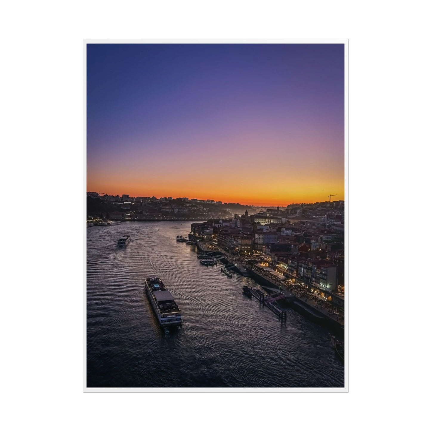 Pósters Enrollados para Decoración del Hogar, ATARDECER EN OPORTO