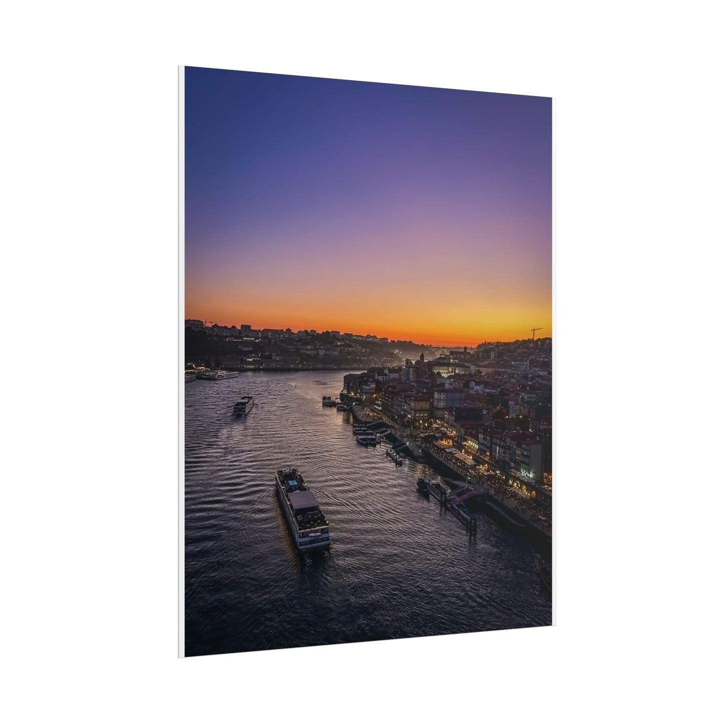 Pósters Enrollados para Decoración del Hogar, ATARDECER EN OPORTO