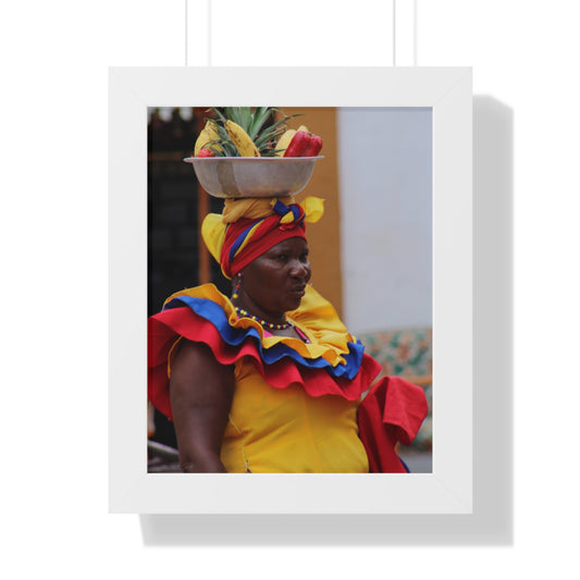 Póster Vertical Enmarcado Vibrante, CARTAGENA, COLOMBIA