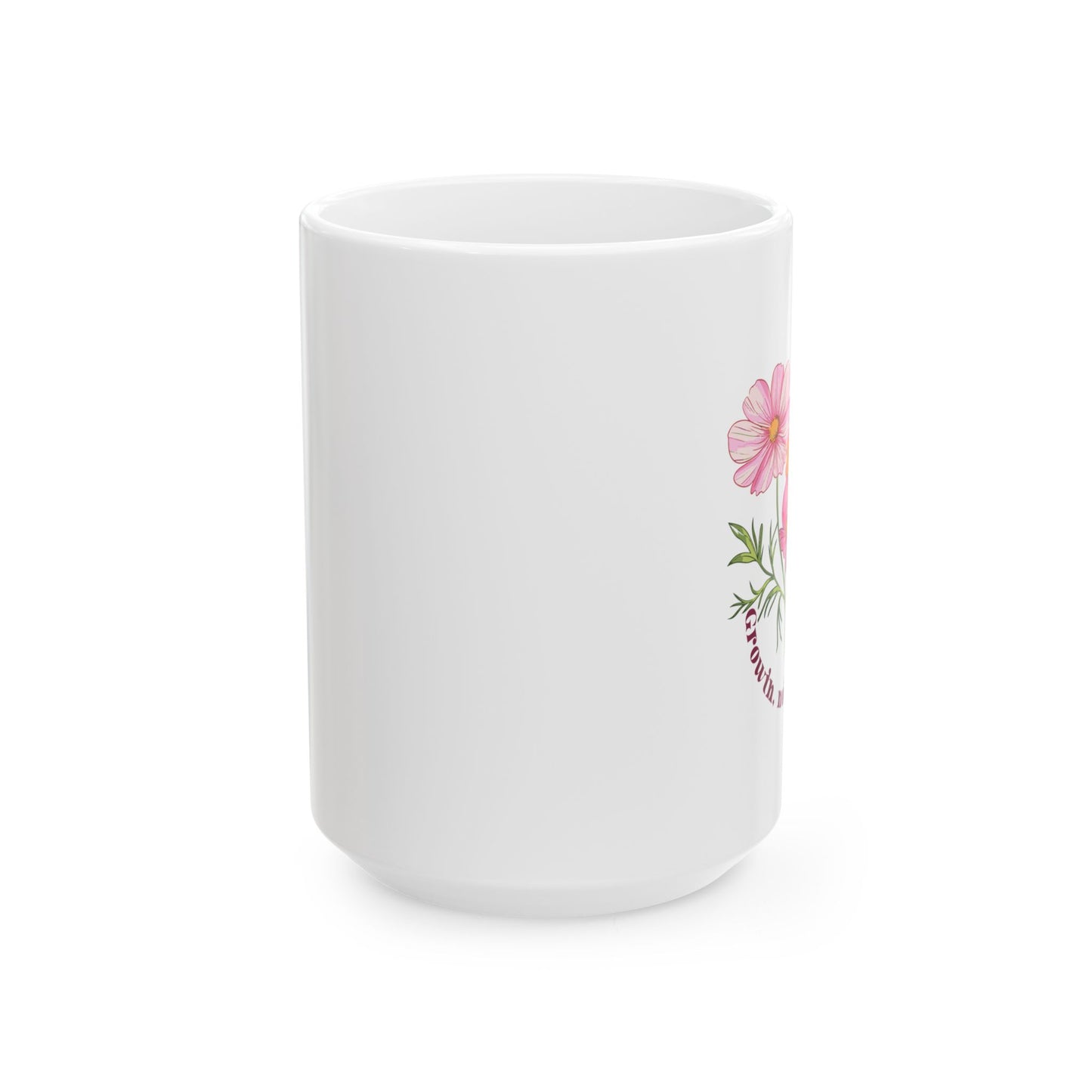 Taza de Cerámica Diseño Floral (11oz, 15oz)