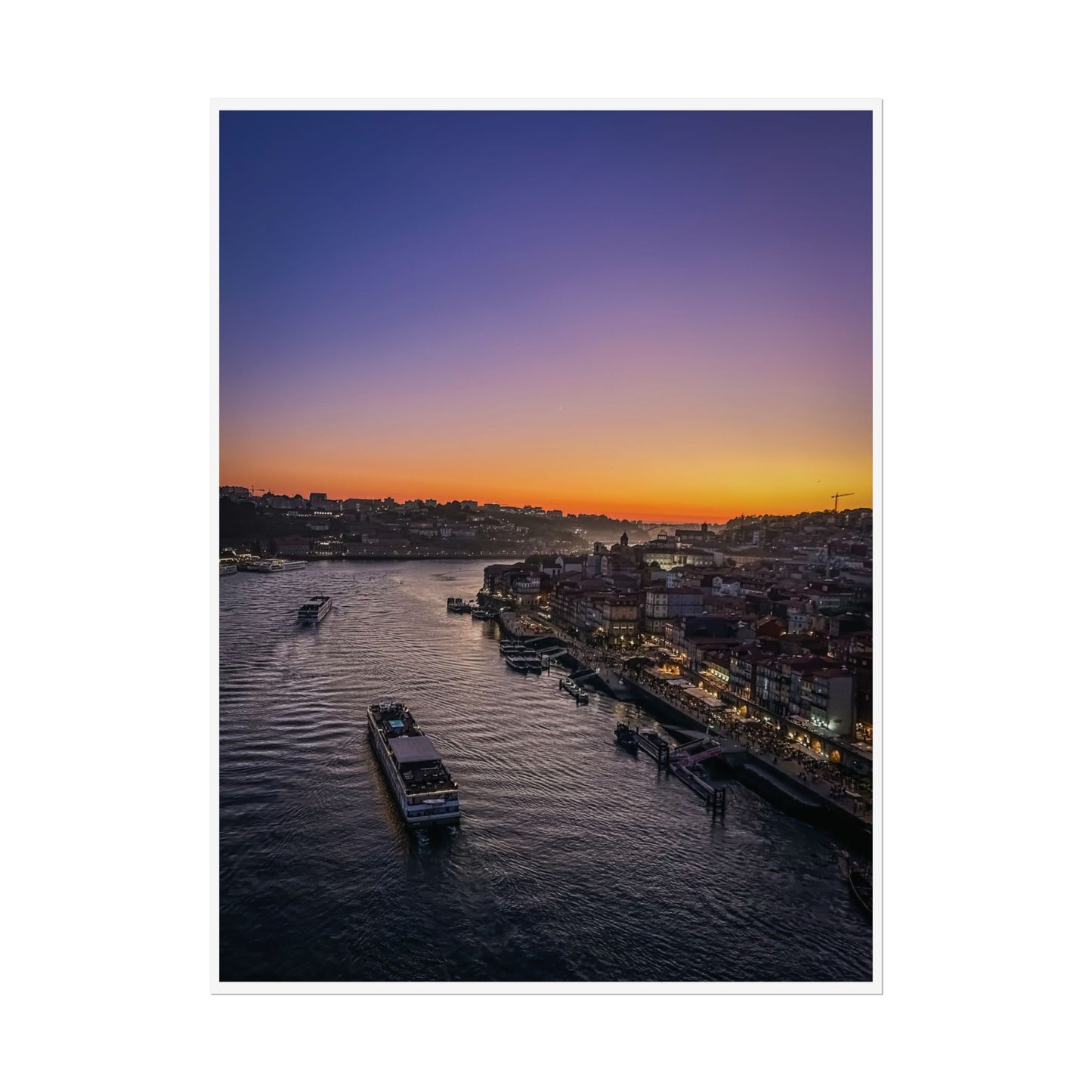 Pósters Enrollados para Decoración del Hogar, ATARDECER EN OPORTO