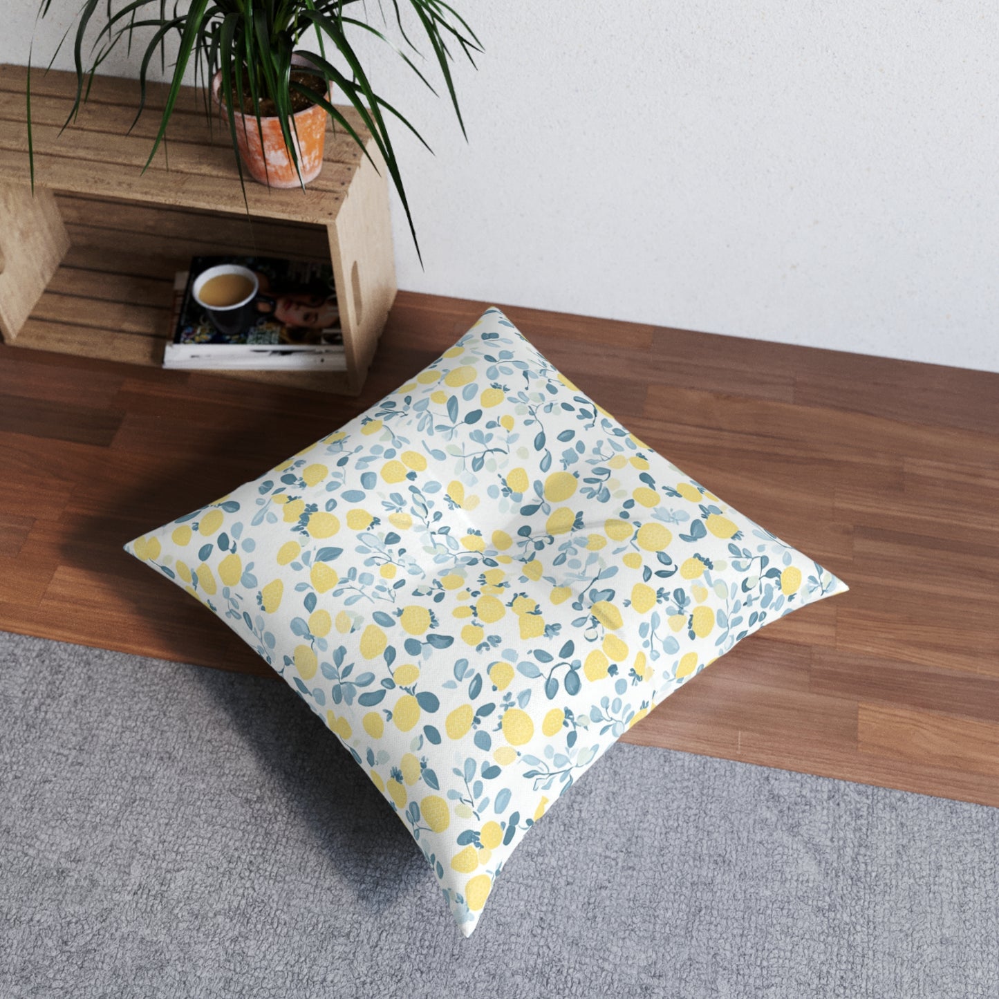 Lemon Design Floor Pillow