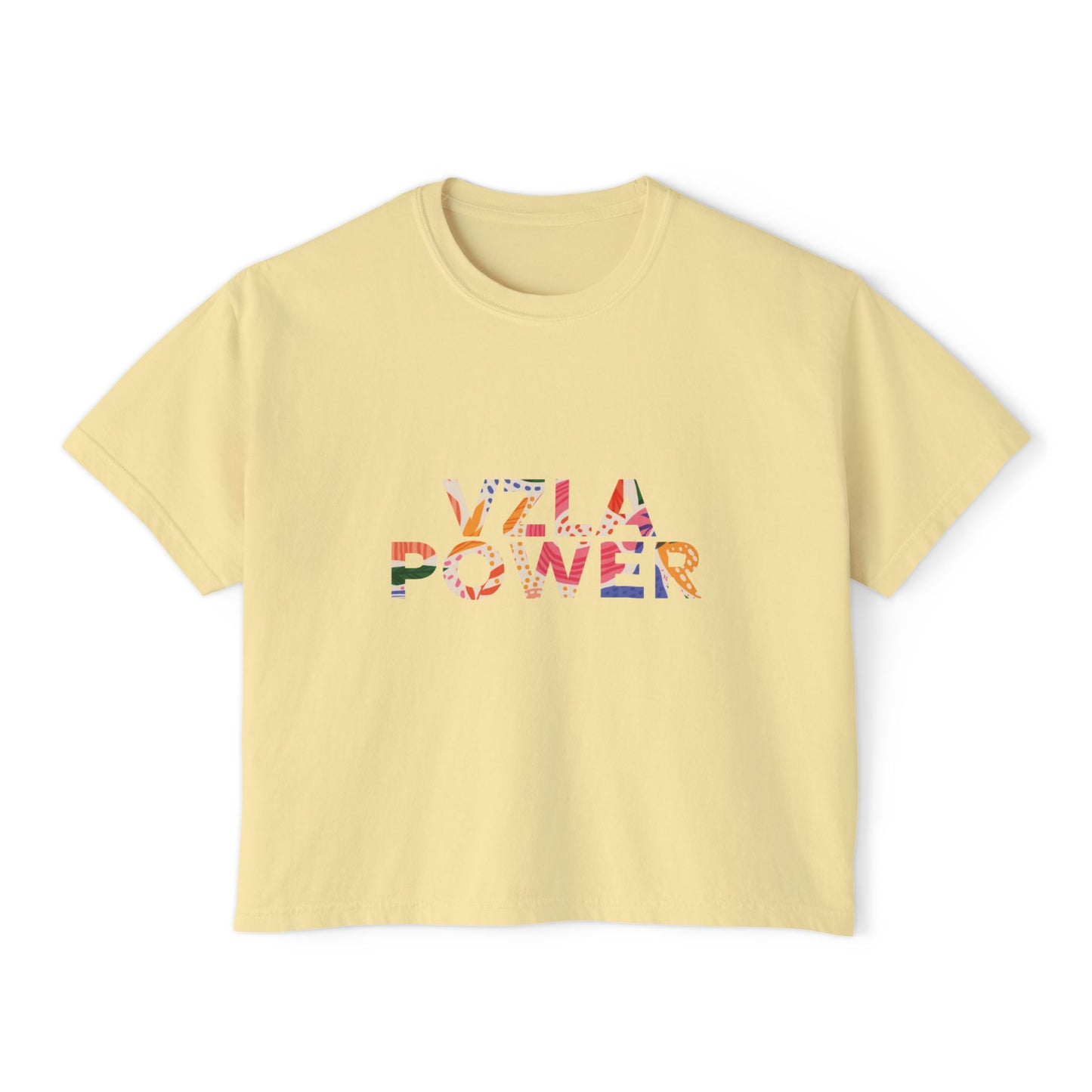 Boxy T-shirt for Women - POWER VZLA