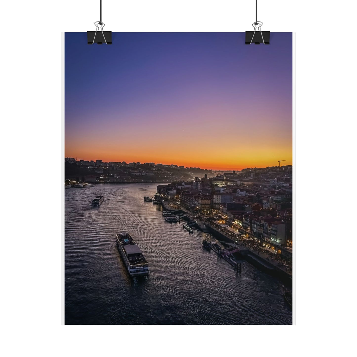 Pósters Enrollados para Decoración del Hogar, ATARDECER EN OPORTO