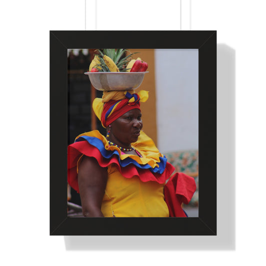Póster Vertical Enmarcado Vibrante, CARTAGENA, COLOMBIA