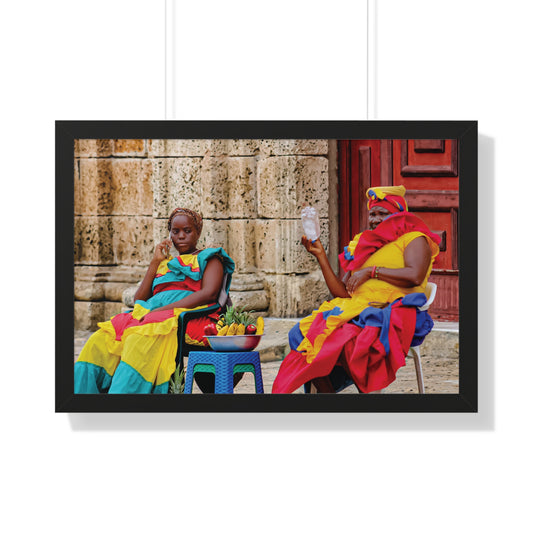 Arte en Póster Enmarcado Vibrante | CARTAGENA, COLOMBIA