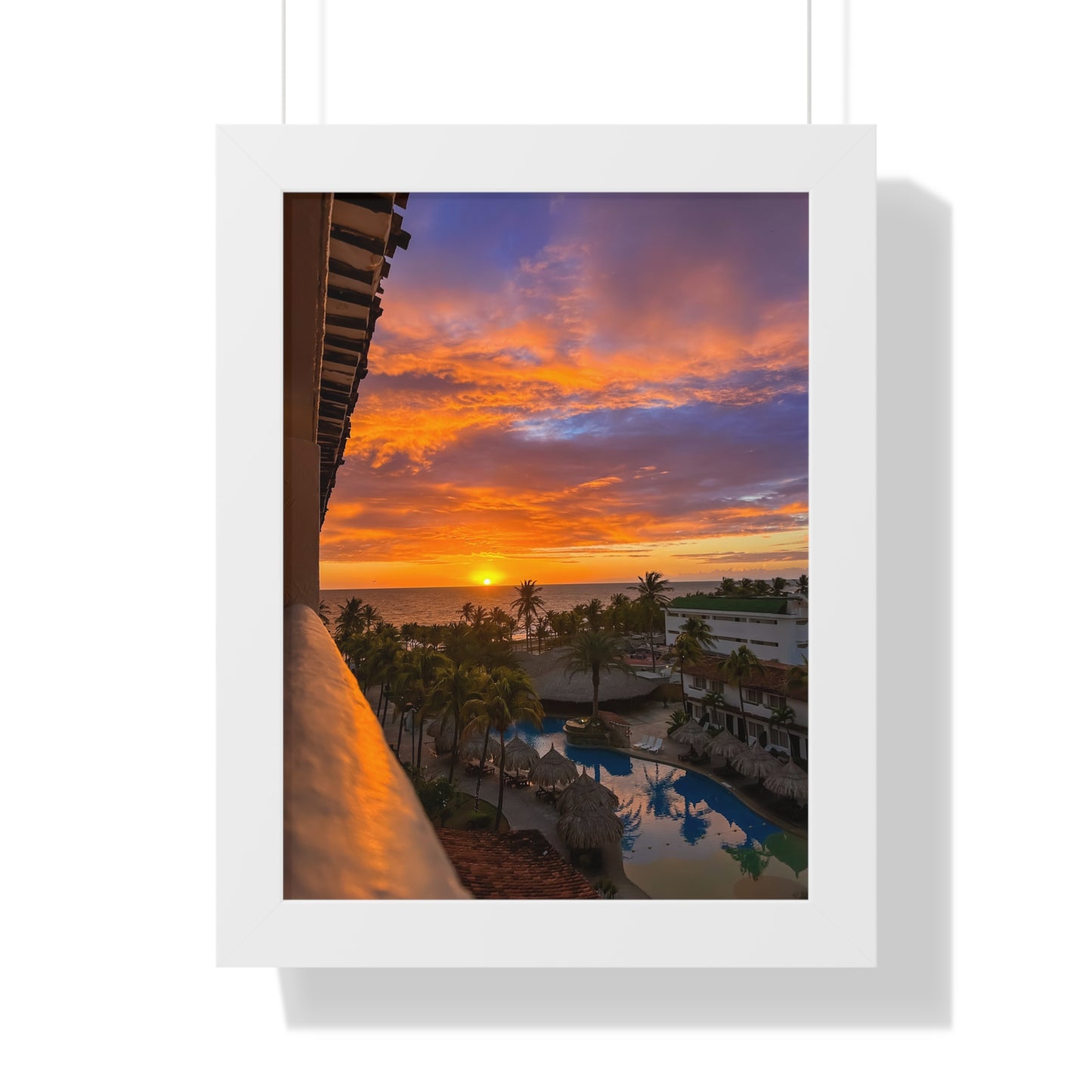 Póster Vertical - Atardecer desde la Isla de Margarita, Venezuela