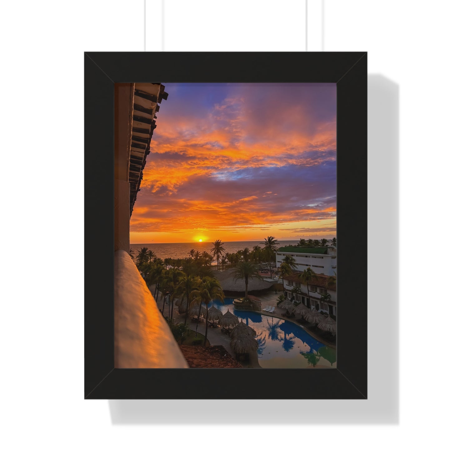 Póster Vertical - Atardecer desde la Isla de Margarita, Venezuela