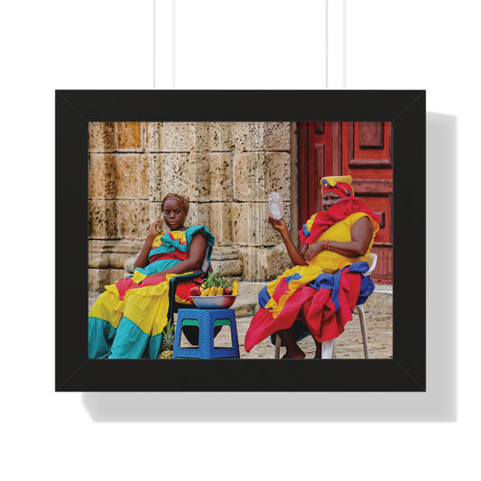 Arte en Póster Enmarcado Vibrante | CARTAGENA, COLOMBIA